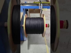 Línea de producción de chaquetas negras con cable de fibra blindada