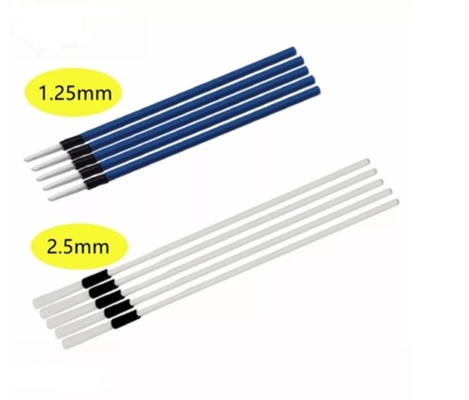 Herramientas de limpieza de una fibra óptica del tiempo que limpian los palillos para el conector de la fibra de 1.25m m 2.5m m