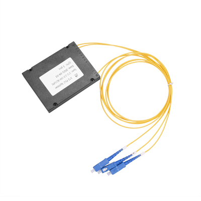 PLC del divisor G657A 1x2 de la fibra óptica del módulo del SC/del ABS del UPC 2.0m m el 1M unimodal