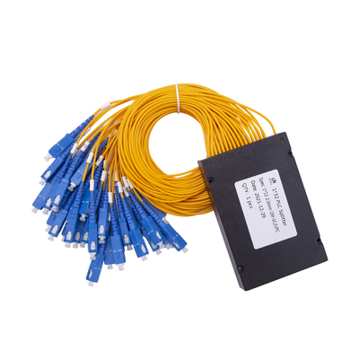 SC unimodal encajonado/UPC de Mini Module del divisor de la fibra del PLC del ABS 9/125 OS2 1x32