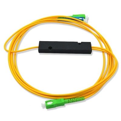 Sc APC del divisor 1x2 de la fibra óptica del PLC del ABS con pérdida de vuelta baja