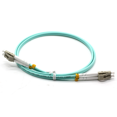 Cable a una cara del modo multi OM3 3.0m m Lzsh del cordón de remiendo de la fibra óptica del LC UPC-LC UPC