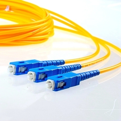 Simplex del solo modo del cordón de remiendo de la fibra óptica del SC UPC del SC del PVC LSZH
