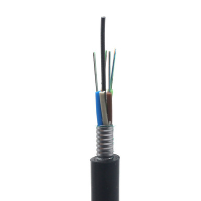 Chaqueta externa del modo GYTS/GYTA PE de los cables de fribra óptica acorazados del HDPE sola