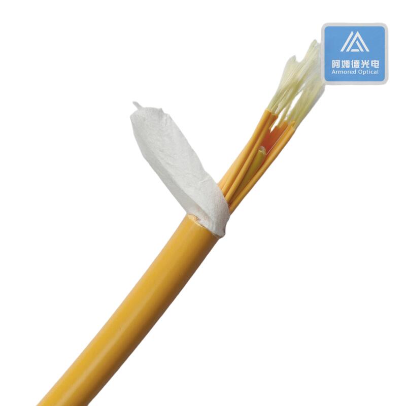 12 Cores Break Out Fiber Optical Cable 12.0mm  Yellow LSZH Indoor
