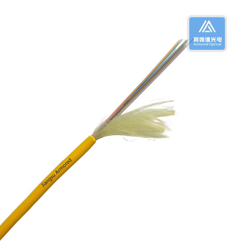 16 Core SM MPO Fiber Optical Cable Indoor Fibre Cable 3.0mm LSZH FTTH