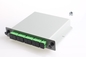 PLC óptico 130x100x25m m del divisor de la tarjeta del divisor de la fibra del divisor 1x8 del PLC de la caja del SC/de APC LGX