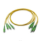 Cable del simplex 3.0m m G657A Lszh del solo modo del cordón de remiendo de la fibra óptica del SC APC-SC APC