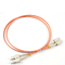 Duplex SC-SC del cordón de remiendo de la fibra óptica del PVC LSZH 2.0m m