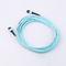 Cable de la fibra de OM3 MTP Mpo, cordón de remiendo del PVC LSZH Mpo compatible con Ethernet rápida