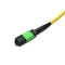 Cordón de remiendo de la fibra óptica OM3/OM4, cable 3m m de la fibra de MPO para CATV