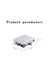 Caja de la fibra óptica de la PC FTTH del ABS, caja de distribución de la fibra óptica del puerto de PON OTB 8