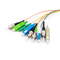 12 coletas UPC APC de la fibra óptica de la base para la red de FTTH FTTB FTTX